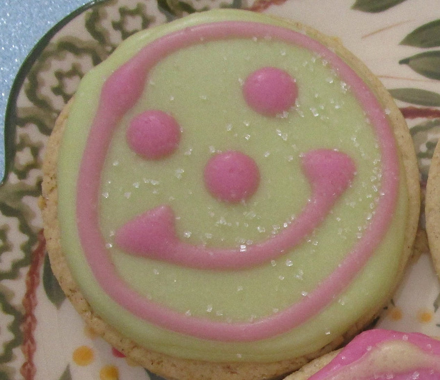 Gluten Free Sugar Cookies, Egg Free, Dairy Free, Vegan, Nut Free, Smile, Happy, Bucket of Cheer, Feel Better, Sympathy, Get Well Cookie Gift