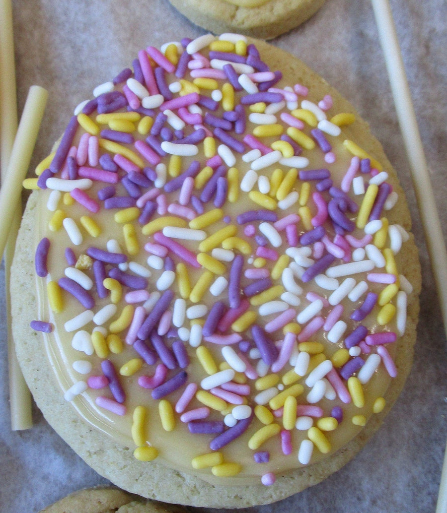 Easter Sugar Cookies, Iced, Gluten Free, Vegan, Egg Free, Dairy Free, Nut free, School Safe, Natural Sprinkles, Gift, Peeps, Basket, Bunny