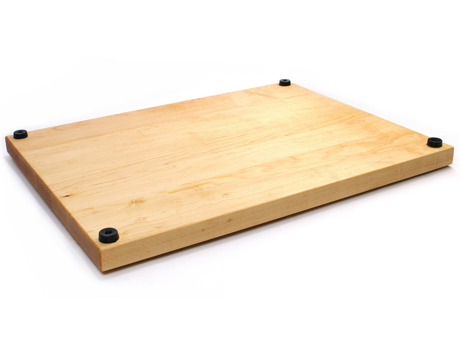 1.25” Thick Extra Large Butcher Block Cutting Board With Rubber Feet, Thick Cutting Board, Wood Chopping Board, American Made Maple Hardwood