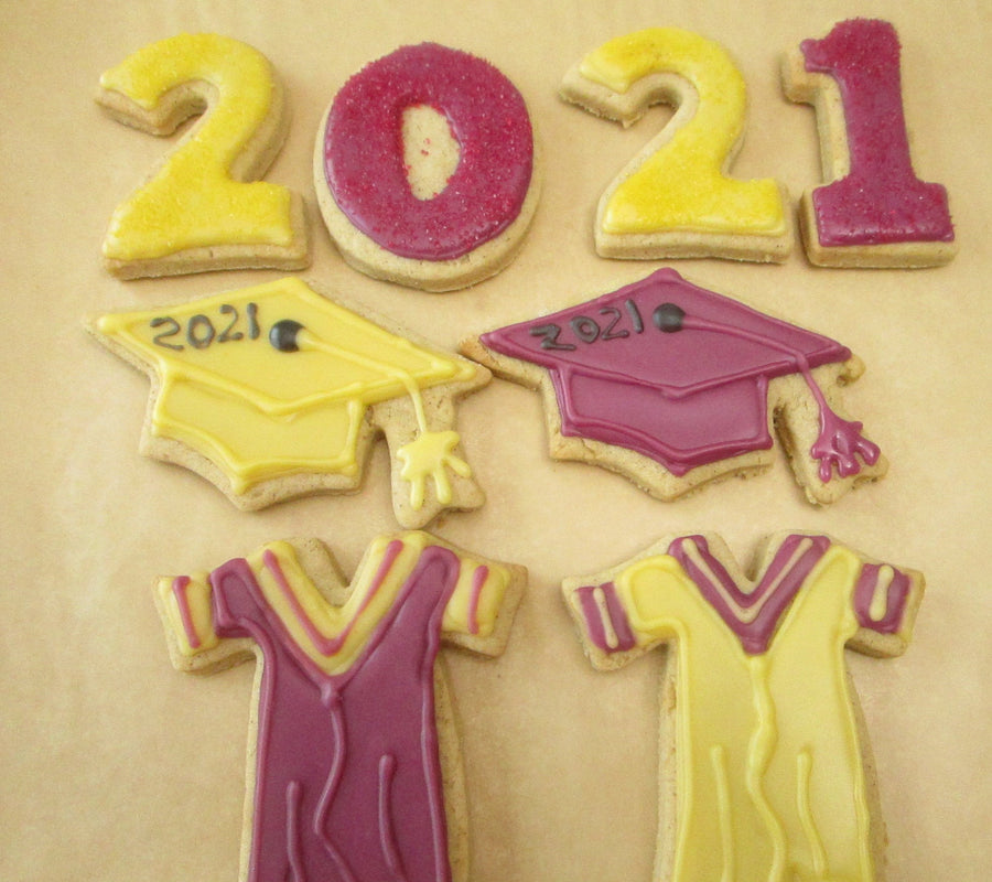 Graduation Cookies, Gluten Free, Dairy Free, Egg Free, Cap, Gown, Nut Free, Graduate Gift, Preschool, High School, College, Class of 2023