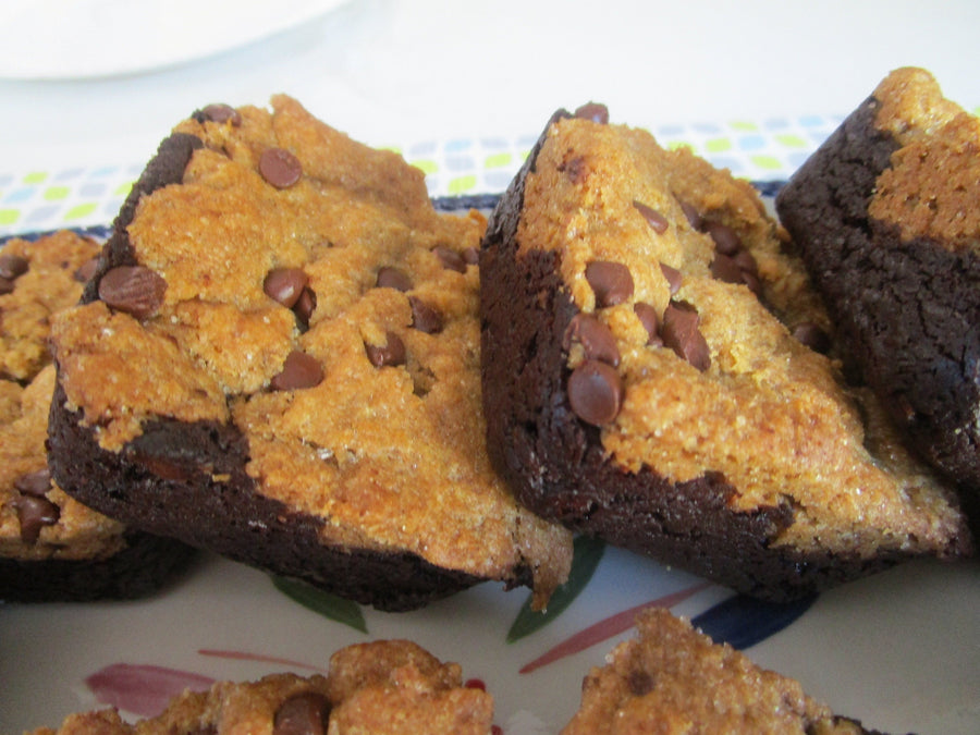 Gluten Free Brookie Brownies, Dairy Free, Egg Free, Vegan, Nut Free, Soy Free, Birthday Gifts, Dessert Bars, Graduation Dessert, July 4th