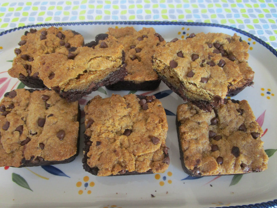 Gluten Free Brookie Brownies, Dairy Free, Egg Free, Vegan, Nut Free, Soy Free, Birthday Gifts, Dessert Bars, Graduation Dessert, July 4th