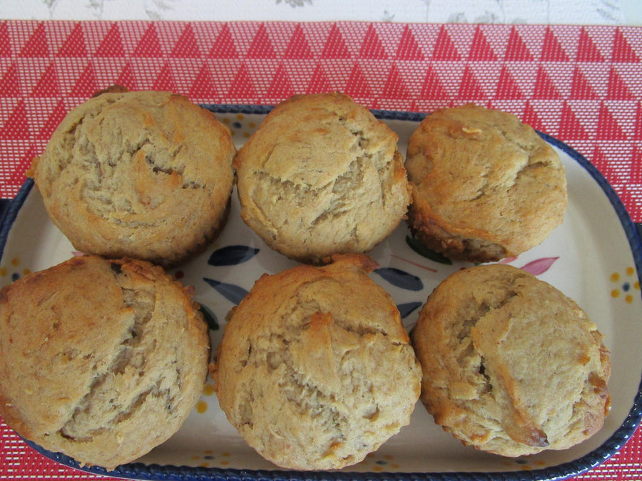 Gluten Free Muffin, Buckwheat, Chocolate Chip, Dairy Free, Egg Free, Vegan, Low FODMAP, No Refined Sugar, Paleo, Coconut Free, Wellness Gift