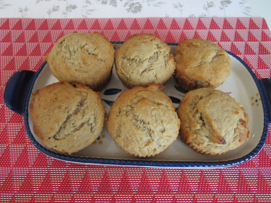 Gluten Free Muffin, Buckwheat, Chocolate Chip, Dairy Free, Egg Free, Vegan, Low FODMAP, No Refined Sugar, Paleo, Coconut Free, Wellness Gift