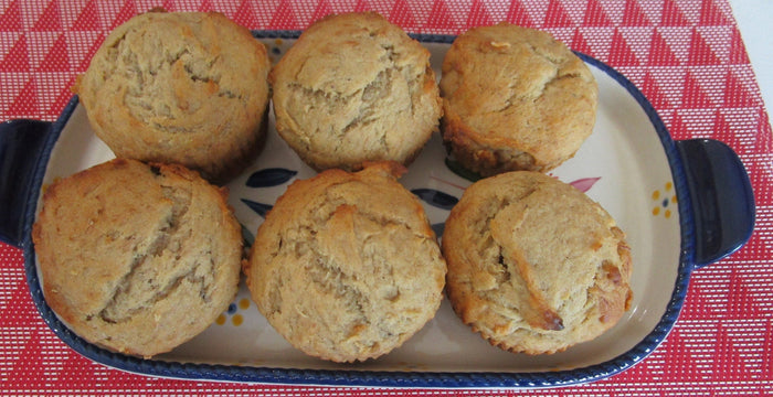 Gluten Free Muffin, Buckwheat, Chocolate Chip, Dairy Free, Egg Free, Vegan, Low FODMAP, No Refined Sugar, Paleo, Coconut Free, Wellness Gift