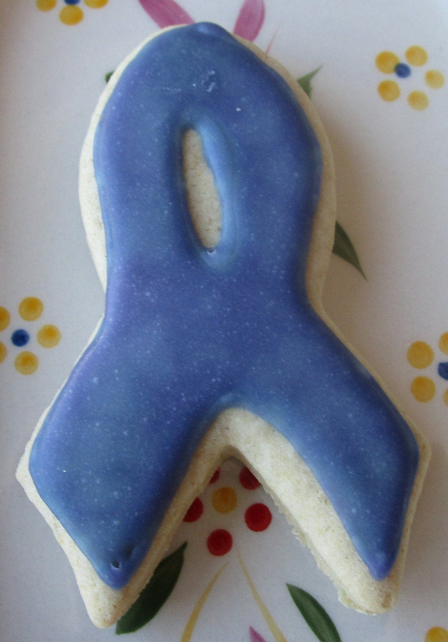 Gluten Free Cancer Awareness Ribbon Cookies, Dairy Free, Egg Free, Vegan, Nut Free, School Safe fundraisers, Hope Survivor Gifts, Autism