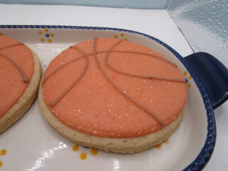 Basketball Cookies, Gluten Free, Egg Free, Dairy Dree, Vegan, Nut Free, Soy Free, NBA, Sports, Boy Birthday, Girls Team, Custom Party Favor