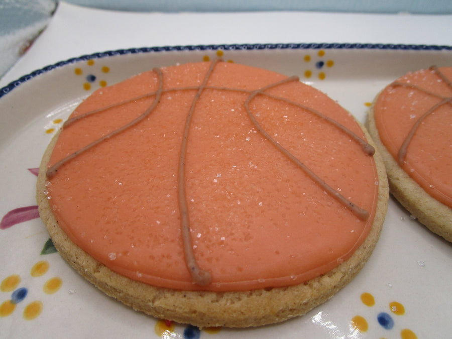 Basketball Cookies, Gluten Free, Egg Free, Dairy Dree, Vegan, Nut Free, Soy Free, NBA, Sports, Boy Birthday, Girls Team, Custom Party Favor