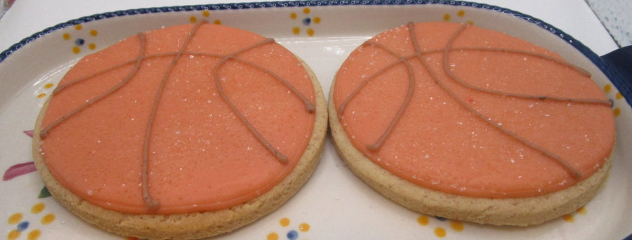 Basketball Cookies, Gluten Free, Egg Free, Dairy Dree, Vegan, Nut Free, Soy Free, NBA, Sports, Boy Birthday, Girls Team, Custom Party Favor
