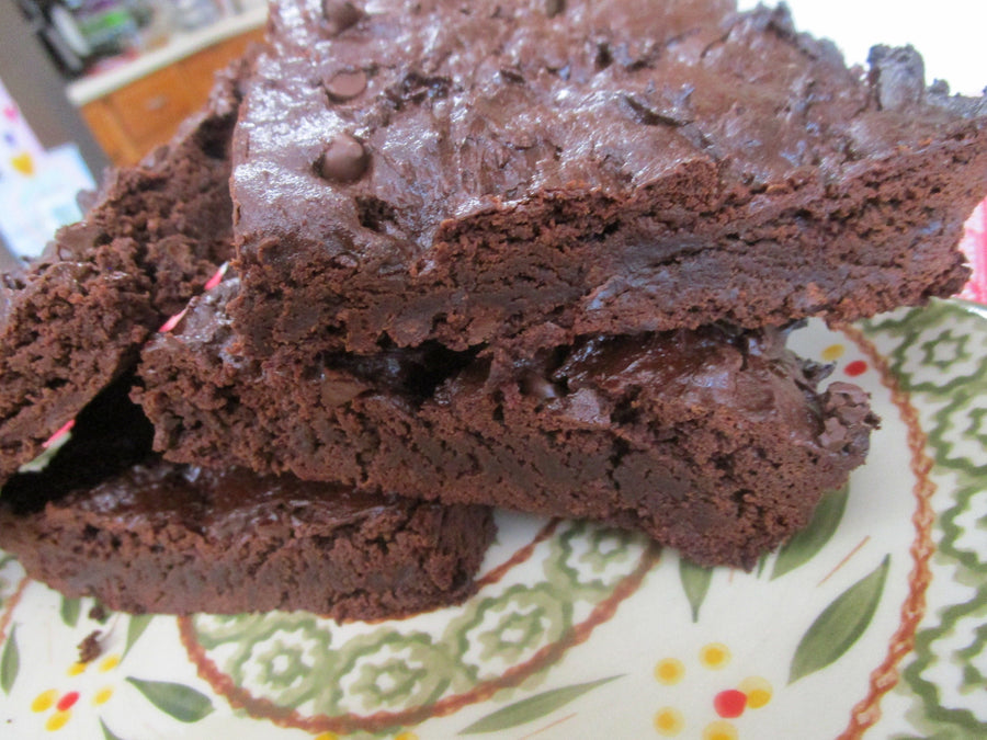Gluten Free Brownies, Fudge, Dairy Free, Vegan, Paleo, Egg Free, Soy Free, Nut Free, School Safe, Birthday Gift, July 4th Desserts, Summer