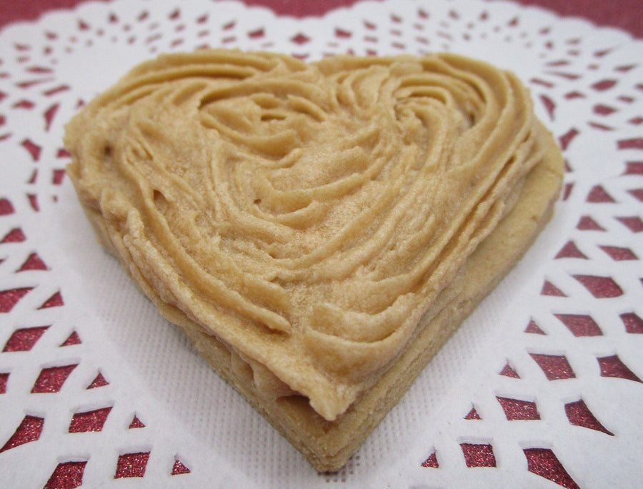 AIP Paleo Maple Frosted Sugar Cookie, Hearts, Gluten Free, Vegan, Grain Free, Egg Free, Nut free, Dairy Free, Love Wedding Anniversary Gifts
