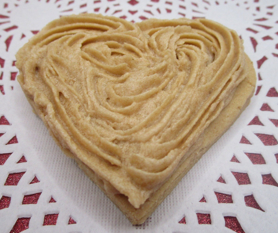 AIP Paleo Maple Frosted Sugar Cookie, Hearts, Gluten Free, Vegan, Grain Free, Egg Free, Nut free, Dairy Free, Love Wedding Anniversary Gifts