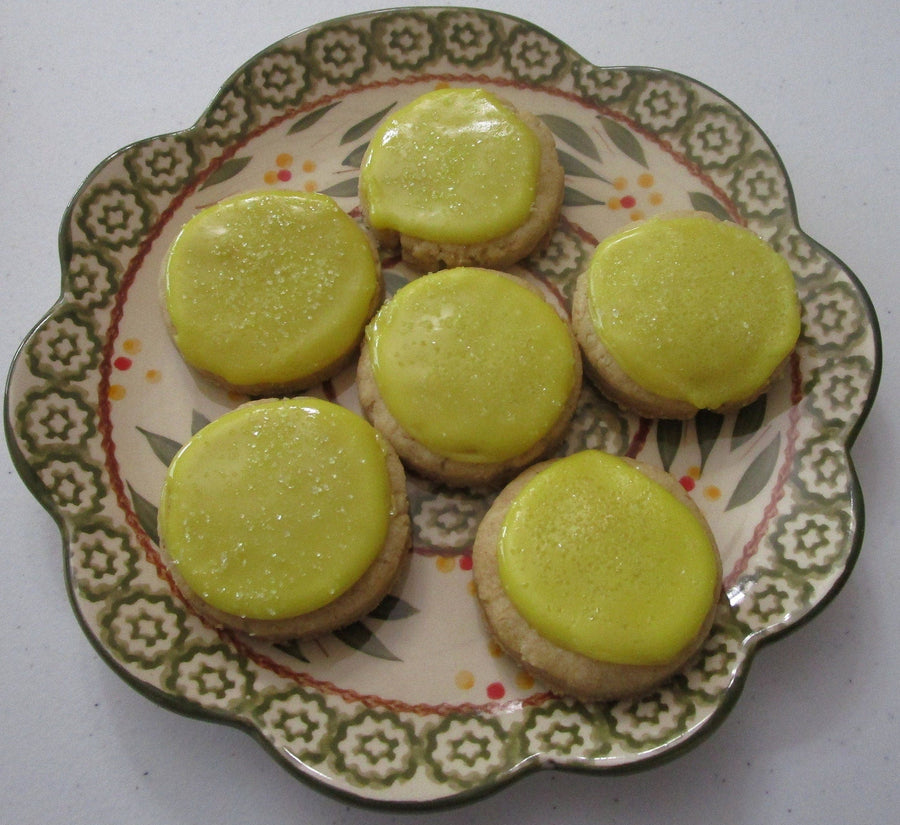 Gluten Free Iced Sugar Cookies, Button Size, Dairy Free, Vegan, Nut Free, Lemon, Smores, Birthday cake, Graduation Party, July 4th Dessert