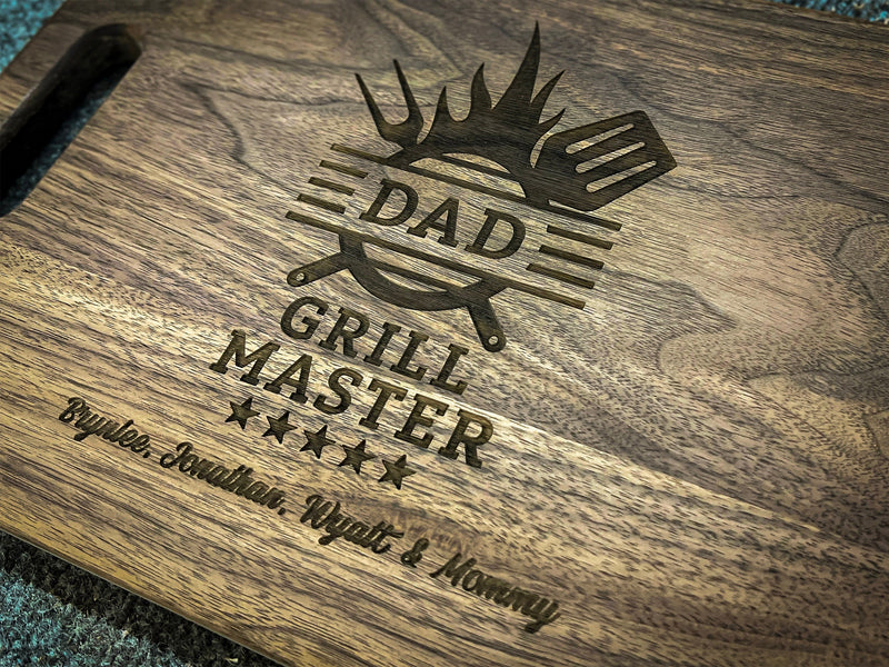 Gift For Dad Cutting Board, Personalized Gifts For Dad, Custom Grilling Gift For Dad, BBQ Gift For Dad, Custom Cutting Board - USA Made