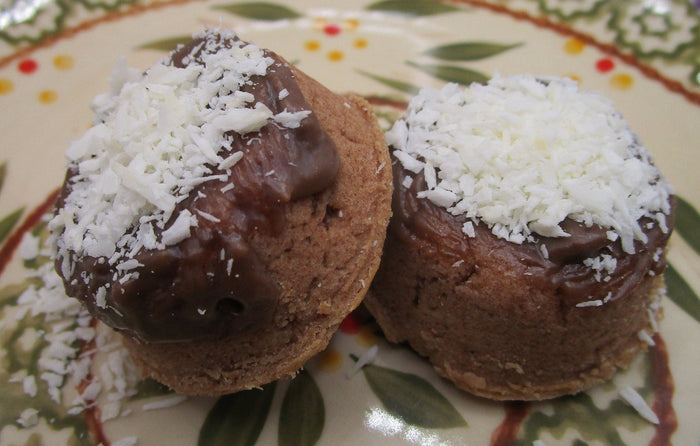 AIP Paleo Carob Coconut Ring, Gluten Free, Dairy Free, Vegan, Grain Free Macaroons, Autoimmune Protocol, No Refined Sugar, Low calorie treat