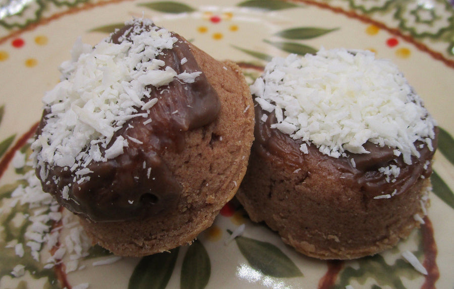 AIP Paleo Carob Coconut Ring, Gluten Free, Dairy Free, Vegan, Grain Free Macaroons, Autoimmune Protocol, No Refined Sugar, Low calorie treat