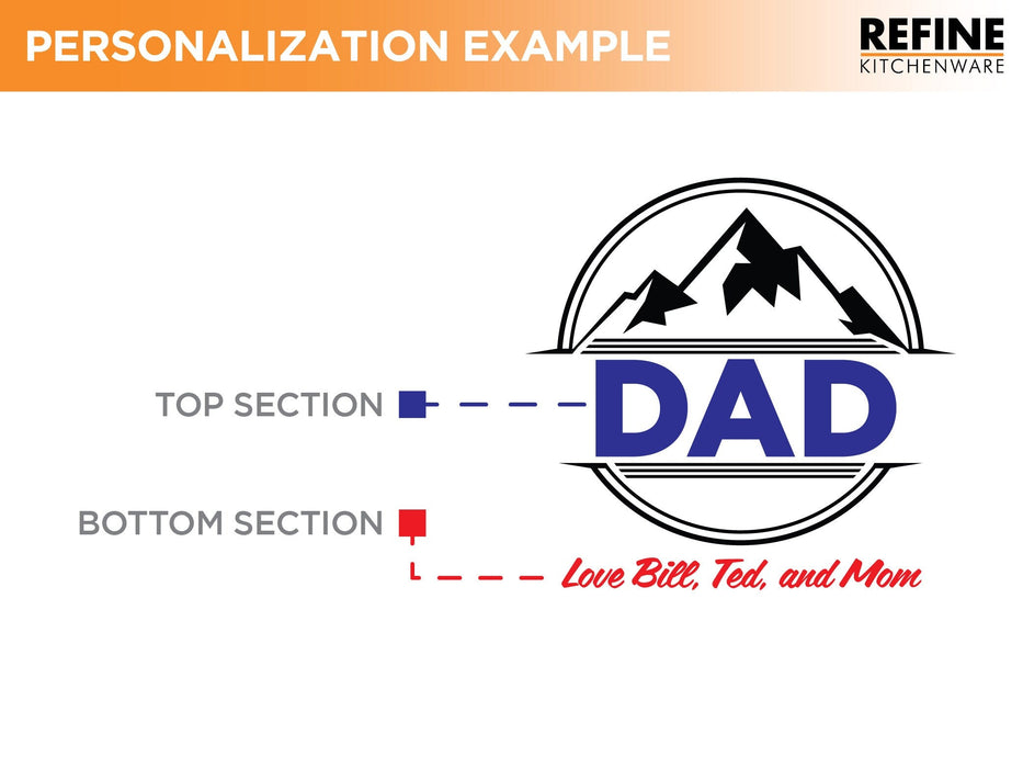 Gift For Dad Cutting Board, Personalized Gifts For Dad, Custom Grilling Gift For Dad, BBQ Gift For Dad - USA Made