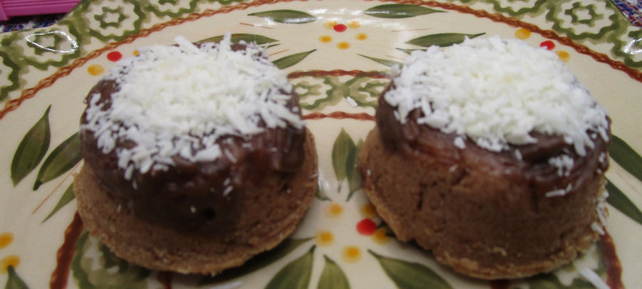 AIP Paleo Carob Coconut Ring, Gluten Free, Dairy Free, Vegan, Grain Free Macaroons, Autoimmune Protocol, No Refined Sugar, Low calorie treat