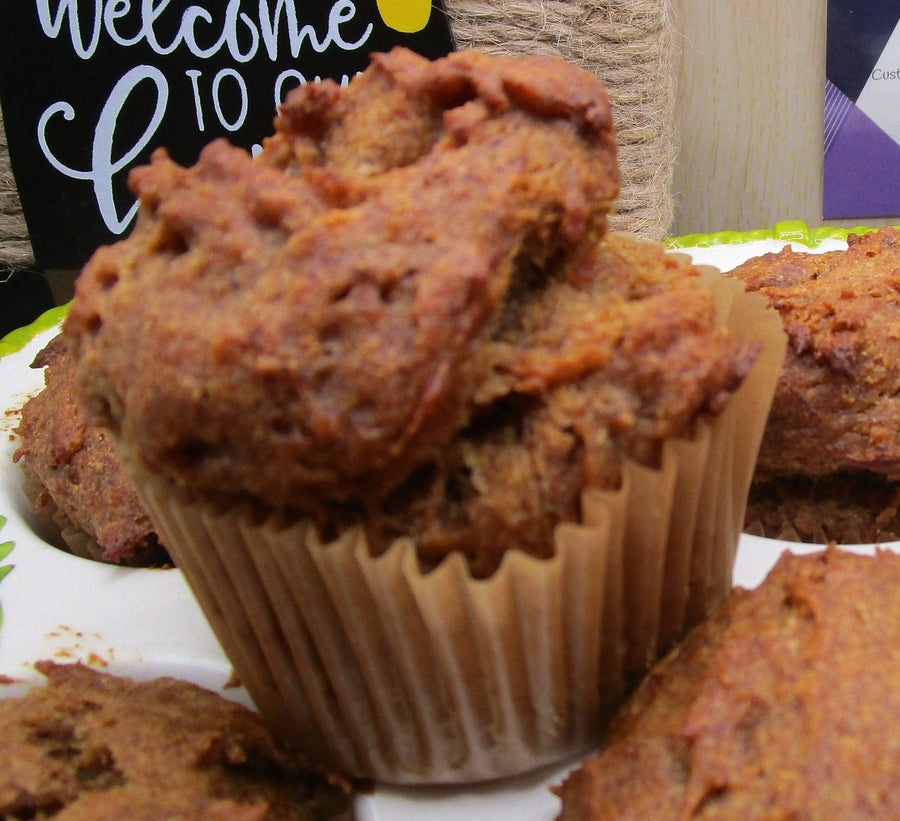 Gluten Free Banana Muffin, Egg Free, Dairy Free, Vegan, Nut Free, Brunch, Low Fat, Holiday parties, Healthy Breakfast Gift, Valentine's Day