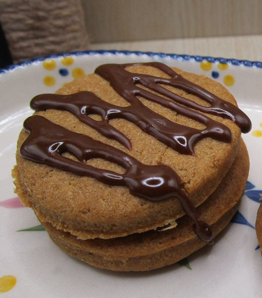 Gluten Free Maple Cream Cookie Sandwich, Dairy Free, Grain Free, Vegan, Nut Free, Chocolate Iced, Paleo Snacks, Coconut Sugar, Birthday Gift