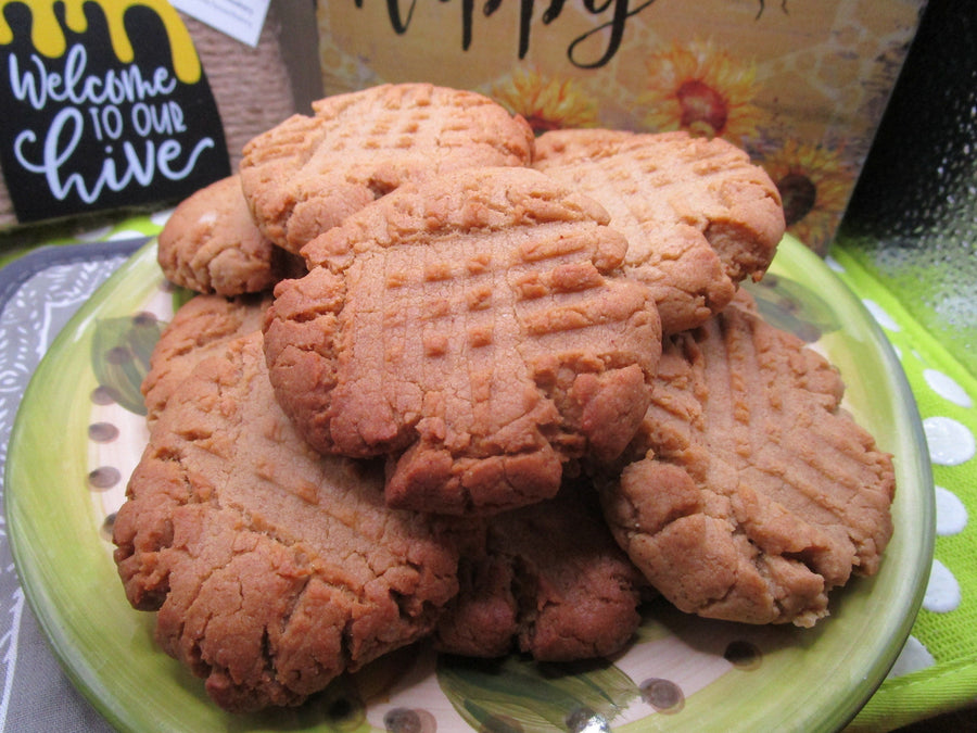 Peanut Butter Cookies, Gluten Free, Dairy Free, Egg Free, No refined Sugar, Organic, Birthday Gift, Easter, Low Fat, Diet friendly, Low Cal