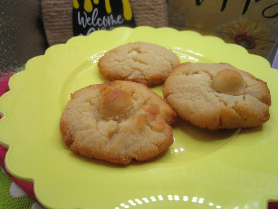 KETO Cookies, White Chocolate Macadamia Nut, Sugar Free, Gluten Free, Dairy Free, Vegan, Low Carb Snack, Grain Free, Easter, Graduation Gift
