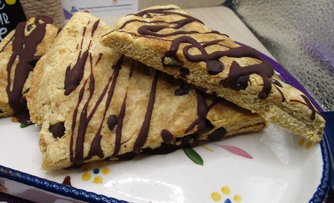 Keto, Mocha Chocolate Chip, Scone, Gluten Free, Sugar Free, Dairy Free, Egg Free, Vegan, Dessert, Birthday, Sugar free, Low carb, Grain Free