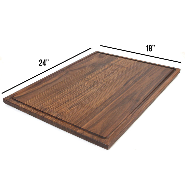 Extra Large Walnut Cutting Board 24" x 18", With Juice Groove, Father's Day Gift, Wedding Gift, Anniversary Gift, 100% Made in the USA