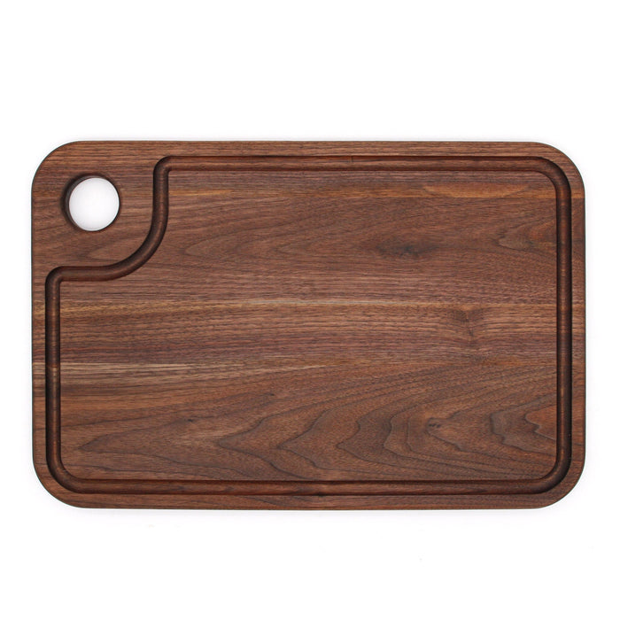 Large Wood Cutting Board With Thumb Hole And Juice Groove 18X12 Inches Wood Cheese Board Wooden Chopping Board 100 Made In The Usa
