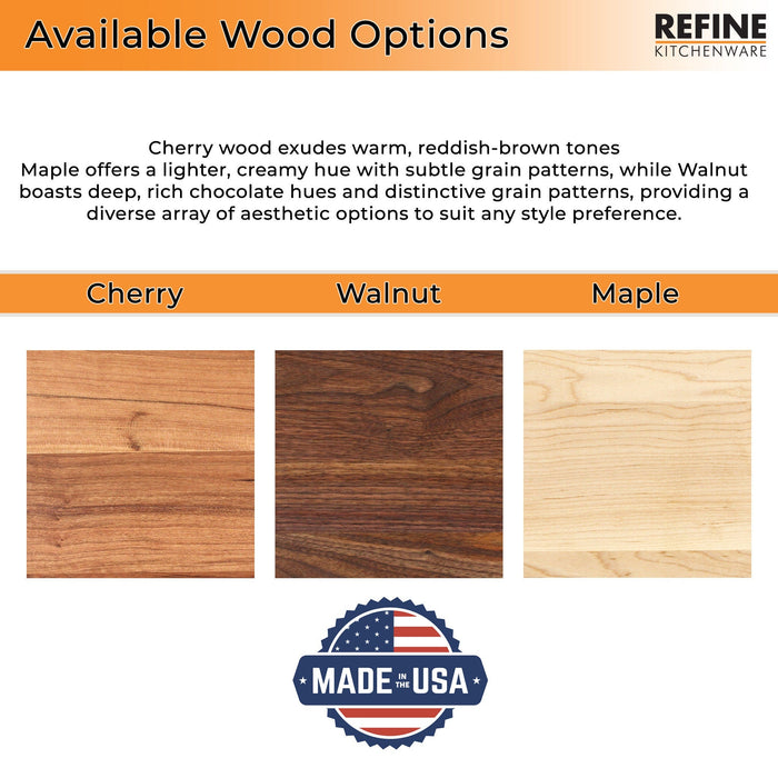 Large Wood Cutting Board With Thumb Hole And Juice Groove 18X12 Inches Wood Cheese Board Wooden Chopping Board 100 Made In The Usa