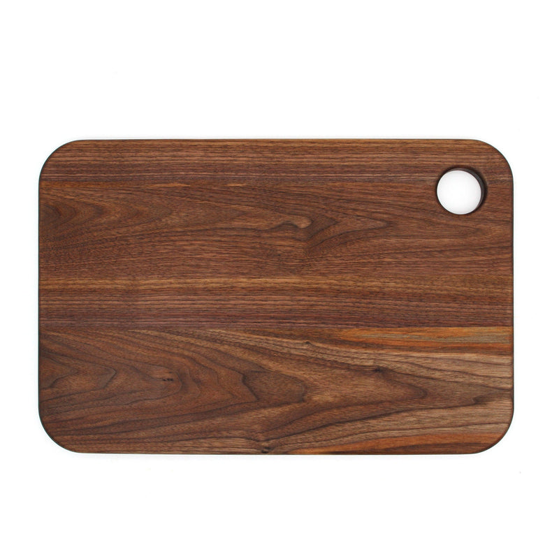 Large Wood Cutting Board With Thumb Hole and Juice Groove 18x12 Inches, Wood Cheese Board, Wooden Chopping Board, 100% Made in the USA