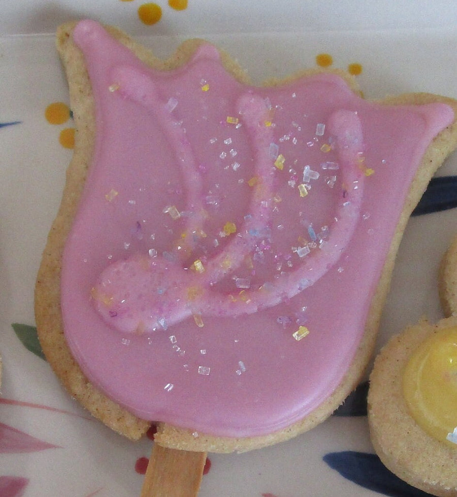 Gluten Free Sugar Cookies, Dairy Free, Egg Free, Vegan, Nut Free, Daisy, Tulip, Birthday Gift, Natural Colors, Party Favor, School Safe