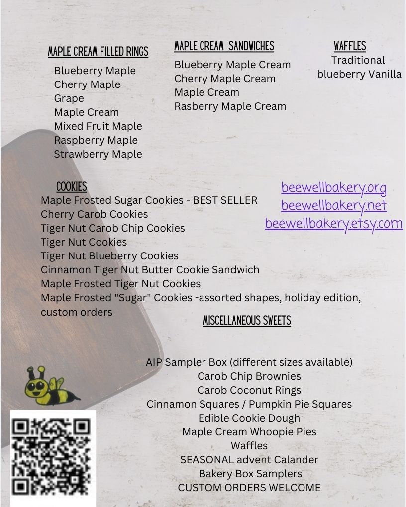 AIP Paleo Mini Muffins, Grain Free, Gluten Free, Dairy Free, Egg Free, Vegan, Berry, Nut Free, Autoimmune Protocol, Low Sugar, Low Fat snack