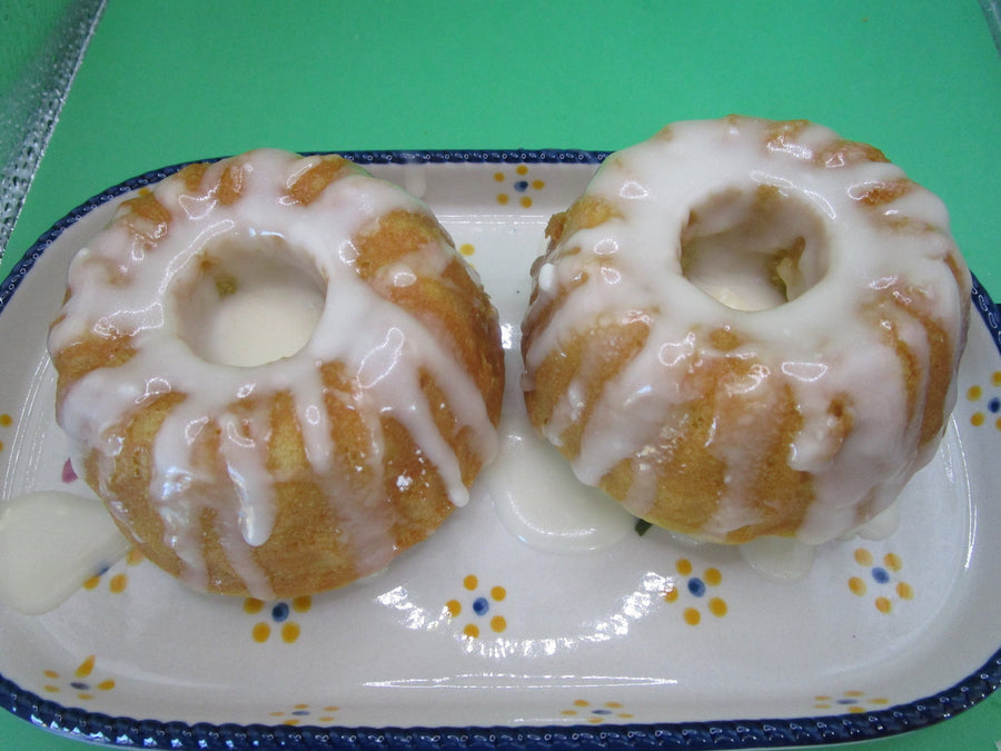 Sugar Free Lemon Cakes, Vegan, Gluten Free, Dairy Free, Bundt Cake, Blueberry, healthy snacks, allulose, Summer Birthday, Desserts, Catering