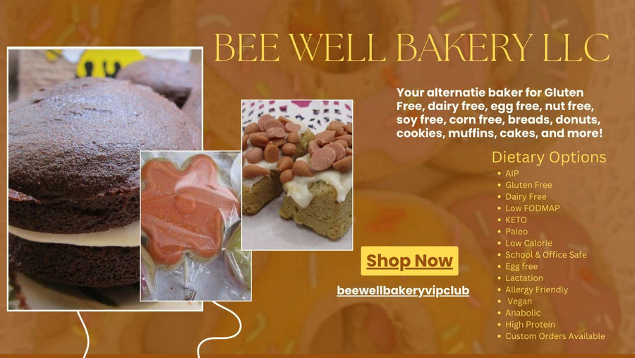 Lori Custom Ordering, Gluten Free, AIP Paleo, Dairy Free, Healthy Cookies, Cake, Pastries, Vegan, Organic Bakery, Soy Free, Wholesale Order