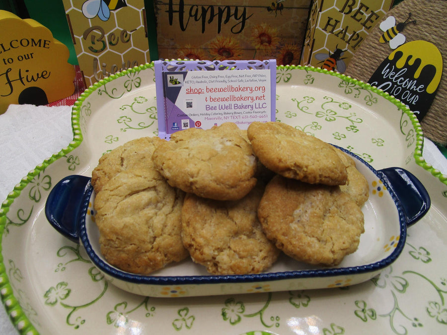 Gluten Free Cookies, White Chocolate Chip, Dairy Free, Egg Free, Nut Free, Schoo Snacks, Birthday Gifts, Vegan, Low Sugar, Low fat, Soy Free