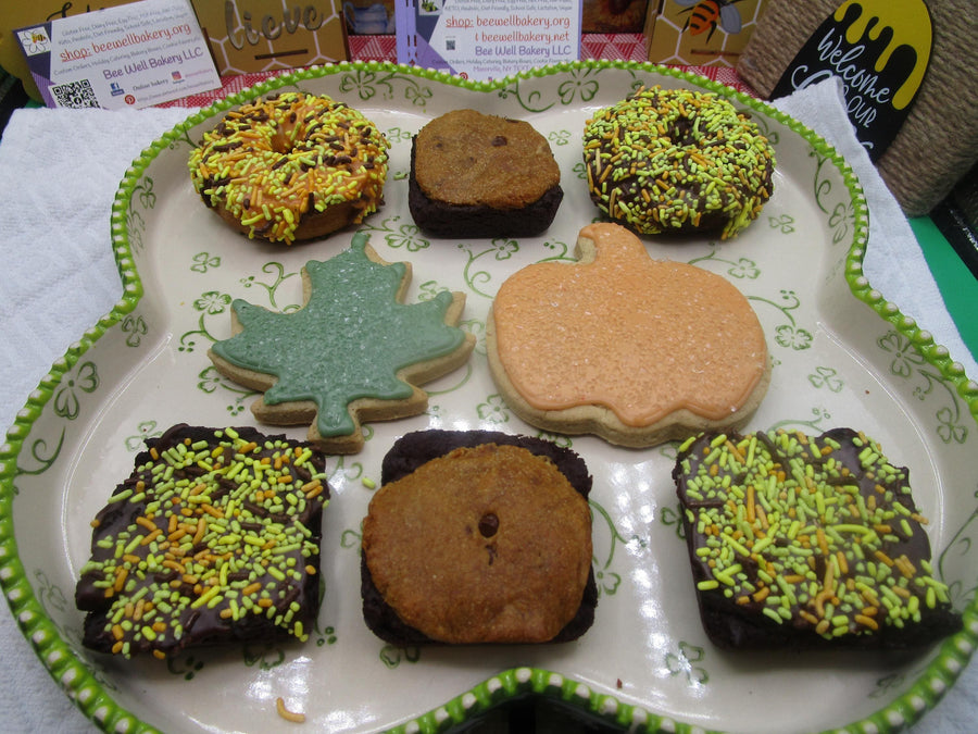 Fall Party Packages, Gluten Free, Dairy Free, Egg Free, Vegan, Nut Free, Donuts, Cookies, Brownies, Brookies, Blondes, Thanksgiving Dessert