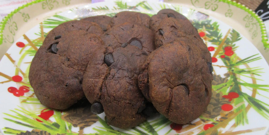 AIP Paleo Tiger Nut Cookies, Carob Peppermint, Gluten Free, Dairy Free, Egg Free, Grain Free, Autoimmune Protocol, Easter Gift, Soft Baked