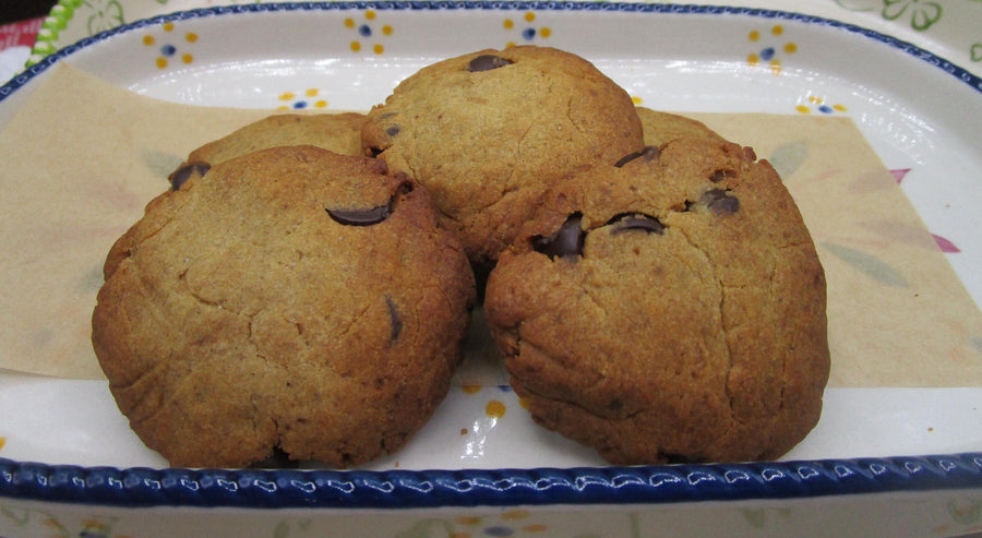 Gluten Free Protein Chocolate Chip Cookies, Sugar Free, Dairy Free, Vegan, Coconut Free, Fitness Snack, Office friendly, School Safe, July 4