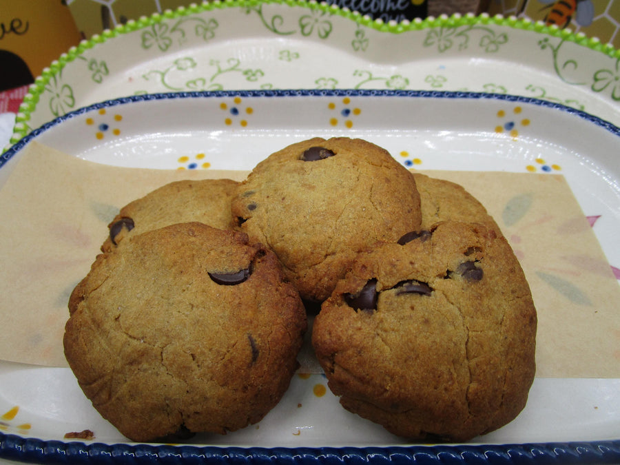 Gluten Free Protein Chocolate Chip Cookies, Sugar Free, Dairy Free, Vegan, Coconut Free, Fitness Snack, Office friendly, School Safe, July 4