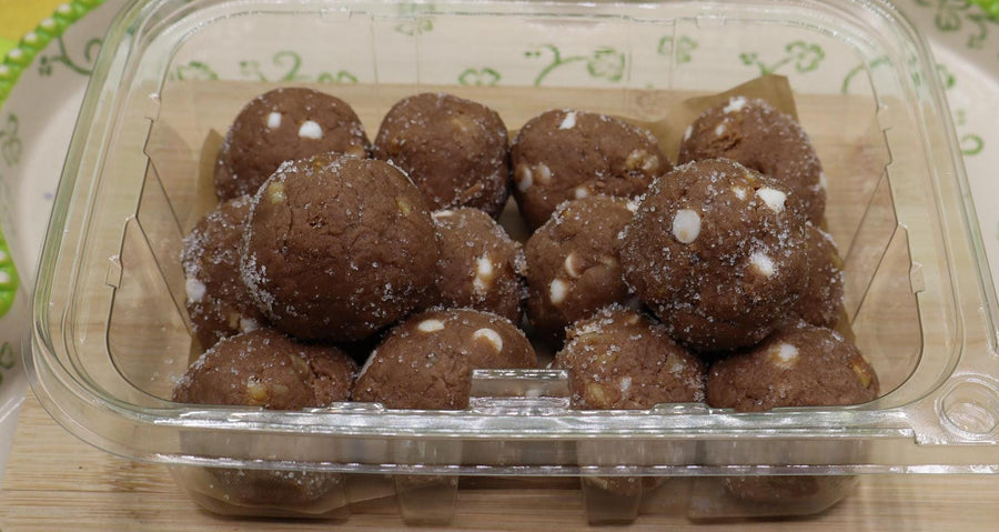 Gluten Free Protein Power Dough Balls, Rocky Road, Dairy Free, Vegan Pea Protein, Low Carb, Fitness snacks, Birthday Gifts, Clean Eating