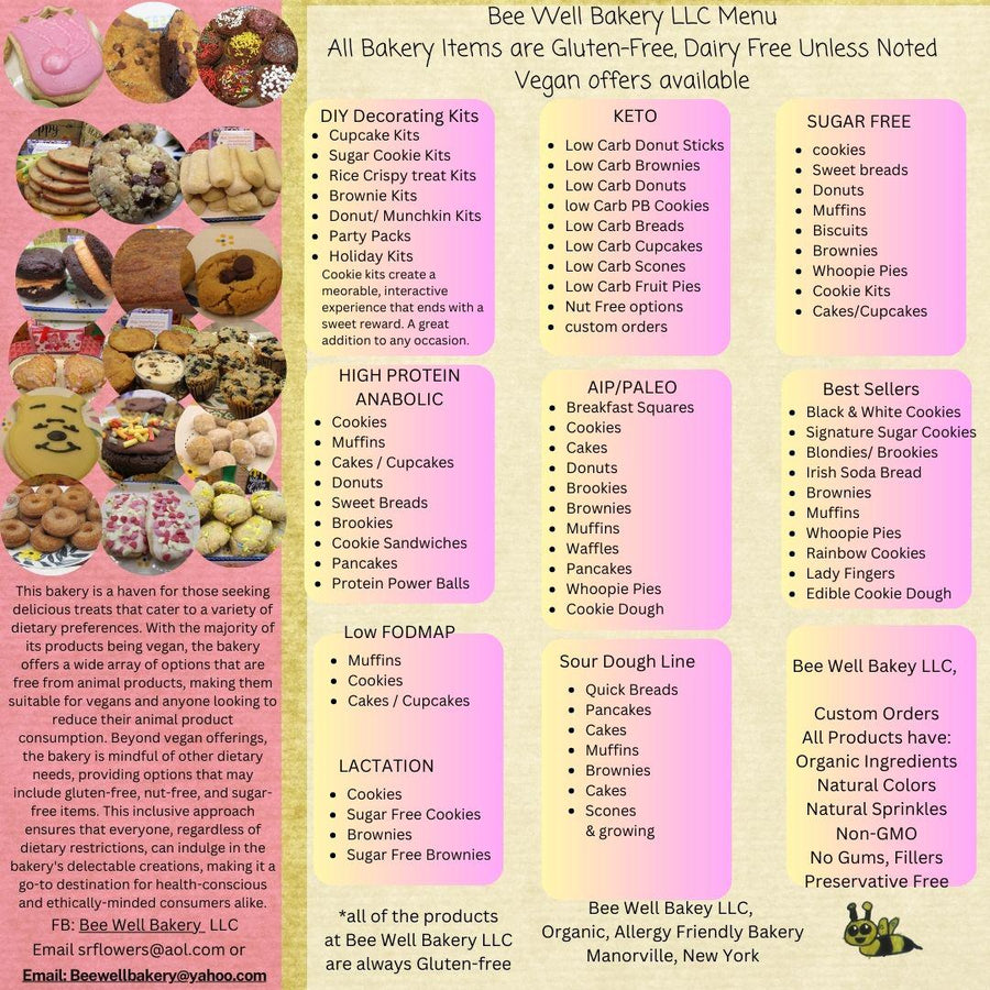 Gluten Free Chocolate Protein Donuts, Grai Free, Dairy Free, Vegan Collagen, Sugar Free, Low Carb, Glazed, Powdered, Clean Fitness Snacks