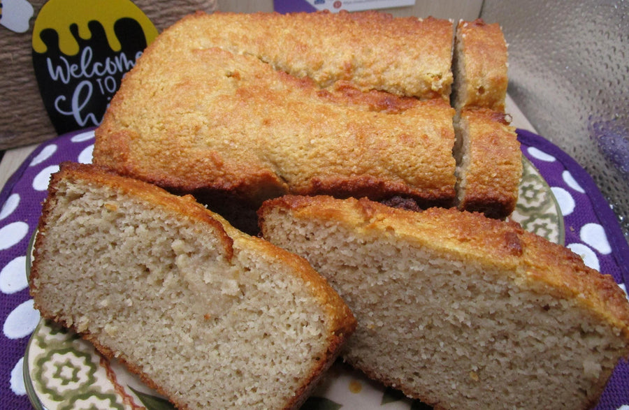 Grain Free SCD Pound Cake, Gluten Free, Dairy Free, Specific Carbohydrate, Low Carb, Coconut Free, KETO, Paleo, Low Sugar Clean Eating Snack