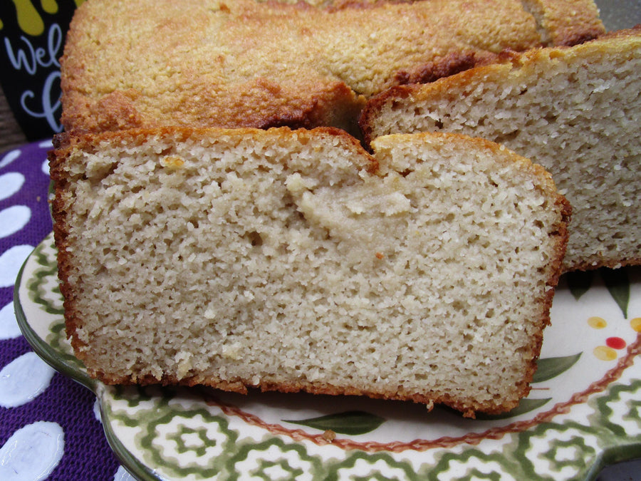 Grain Free SCD Pound Cake, Gluten Free, Dairy Free, Specific Carbohydrate, Low Carb, Coconut Free, KETO, Paleo, Low Sugar Clean Eating Snack