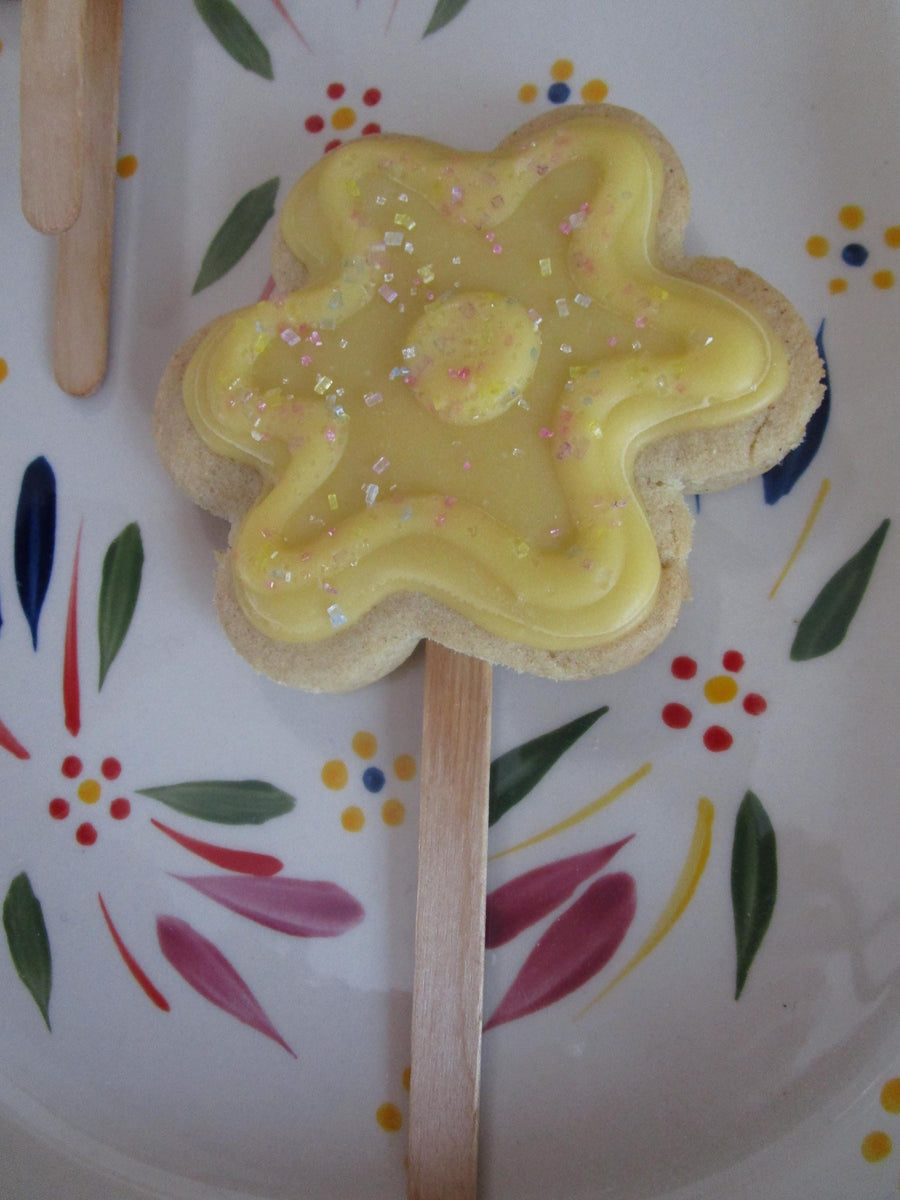 Gluten Free Sugar Cookie Pops, Dairy Free, Vegan, Nut Free, Sympathy, Get Well Gift, Flowers, School Safe, Anniversary, Wedding, Proposal