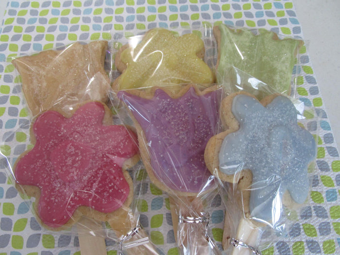 Gluten Free Sugar Cookie Pops, Dairy Free, Vegan, Nut Free, Sympathy, Get Well Gift, Flowers, School Safe, Anniversary, Wedding, Proposal