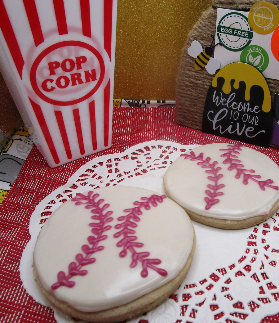 Gluten Free Sugar Cookies, Baseball, Dairy Free, Egg Free, Nut Free, Vegan, Little League, Sports, Birthday Gift, Party Favor, Custom Orders