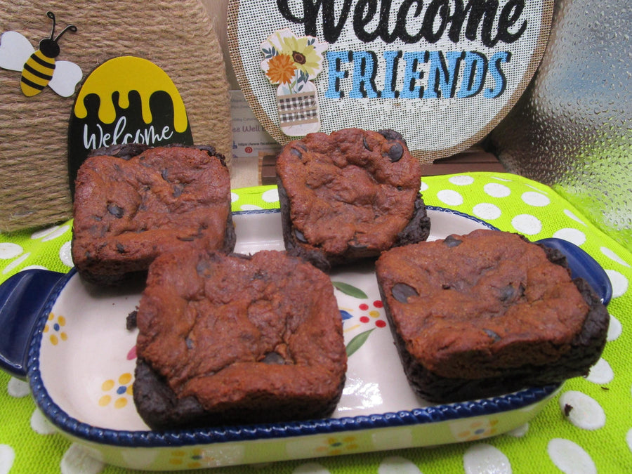 AIP Paleo Brookie Brownie, Gluten Free, Dairy Free, Grain Free, Vegan, Tiger Nut Snack, Chocolate Free, Carob Desserts, Autoimmune Protocol