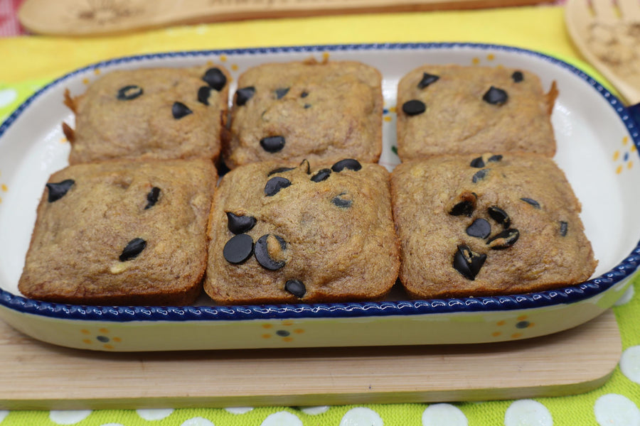 Gluten Free Banana Breakfast Squares, Grain Free, Dairy Free, Vegan, Low Sugar, Peanut Free, AIP Paleo Snack, Kids breakfast, Summer Brunch