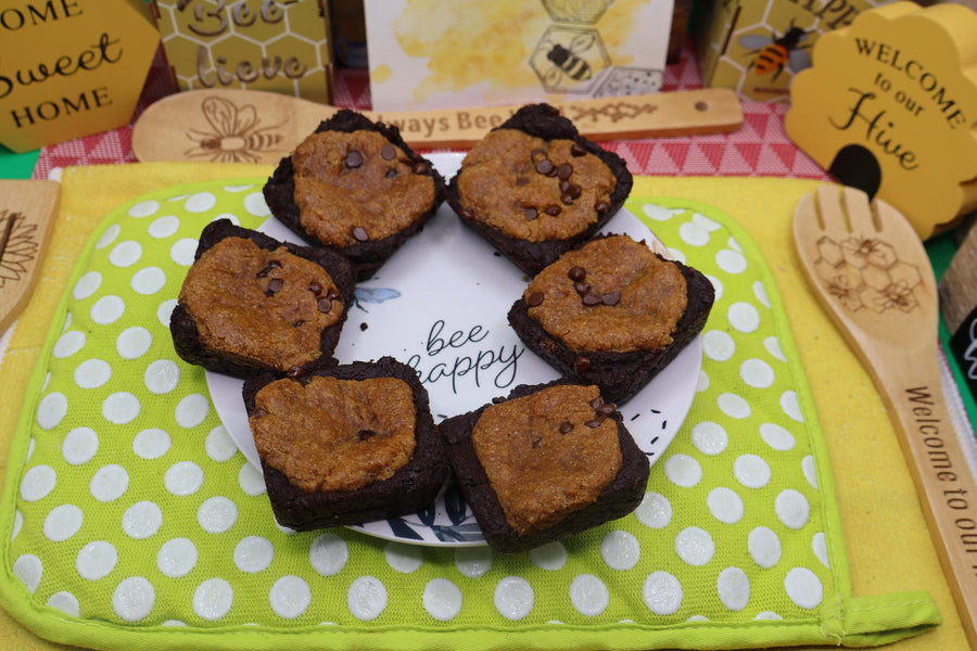 Gluten Free Brookie Brownies, Dairy Free, Egg Free, Vegan, Nut Free, Soy Free, Birthday Gifts, Dessert Bars, Graduation Dessert, July 4th